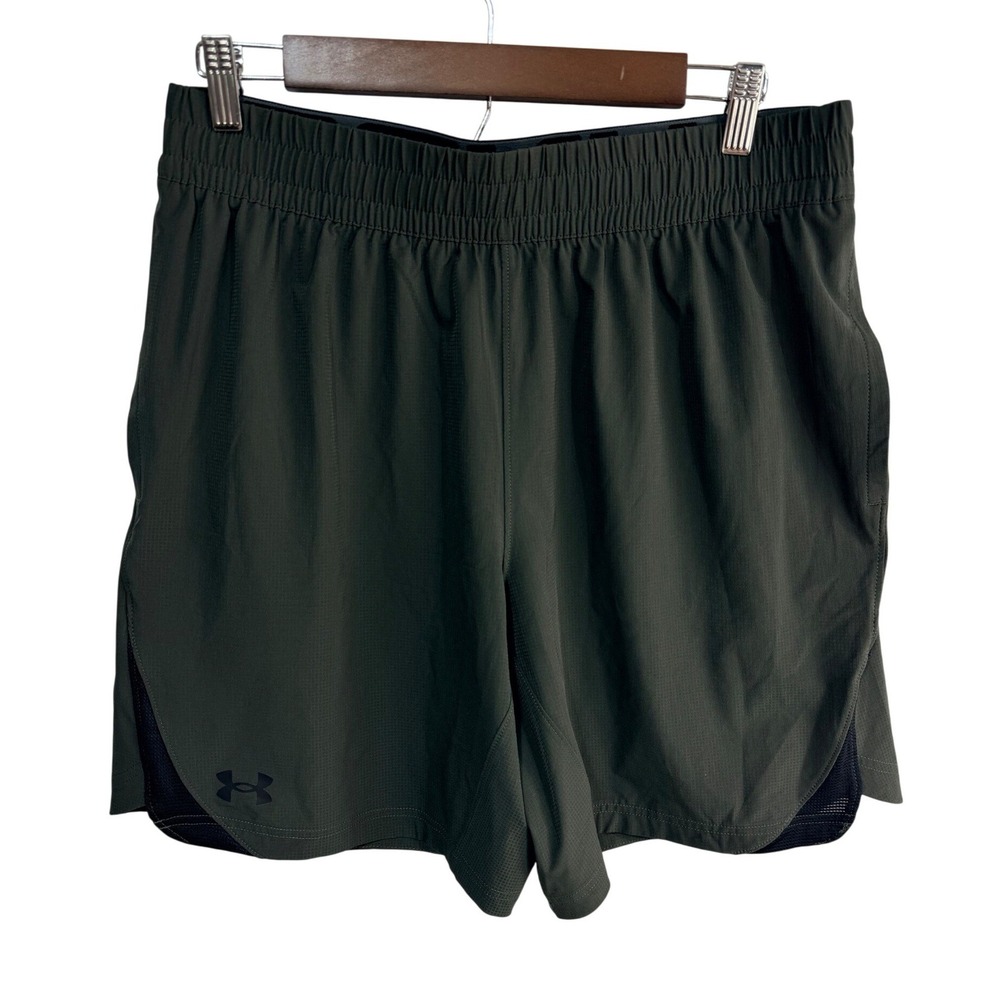 Under Armour Shorts Fitted 1362289 Athletic Gym Training Men's Large Green New